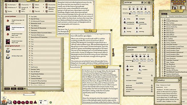 Fantasy Grounds - Shanghai Vampocalypse (Savage Worlds)