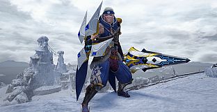 Monster Hunter Rise - "Lost Code: Carnhan" Hunter layered weapon (Sword & Shield)