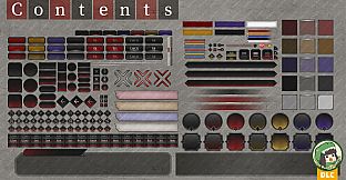 Tyrano Builder - Visual Novel GUI Pack #2 Color-Red [kopanda UI]