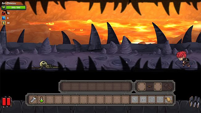 Clumsy Knight Vs. Skeleton Remastered