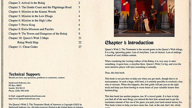 Queen's Wish 2 Hintbook and Bonuses