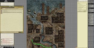 Fantasy Grounds - Pathfinder RPG - Pathfinder Flip-Mat - Classic Red Light District
