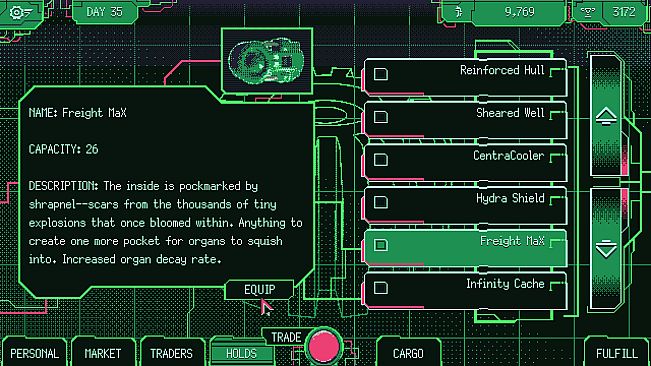 Space Warlord Organ Trading Simulator