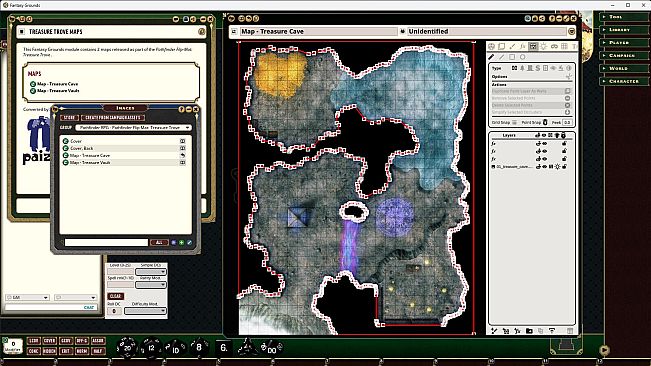 Fantasy Grounds - Pathfinder RPG - Pathfinder Flip-Mat: Treasure Trove