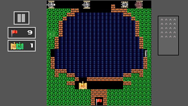 Tank Shoot 2D - Battle to save City Flag