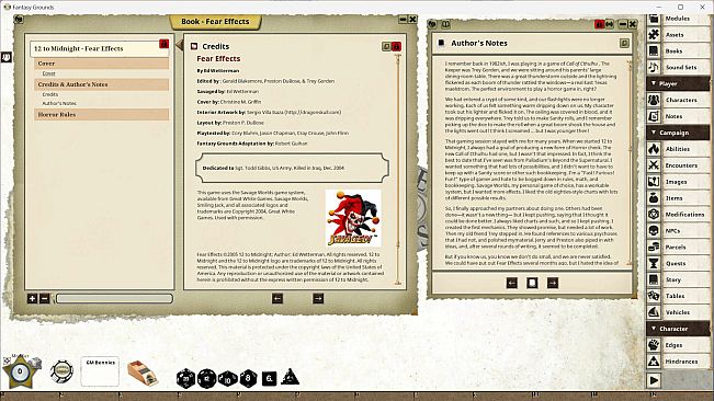 Fantasy Grounds - Fear Effects