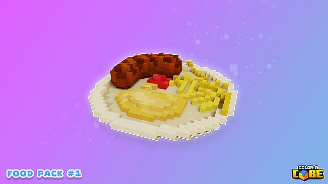 Color a Cube - Food Pack #1