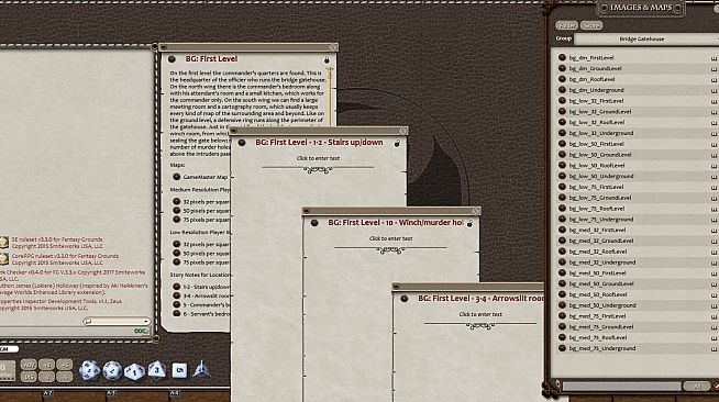 Fantasy Grounds - 0one's Colorprints #4: Bridge Gatehouse (Map Pack)