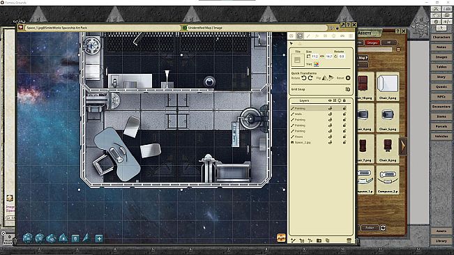 Fantasy Grounds - Fantasy Grounds Scifi Interiors Map Pack