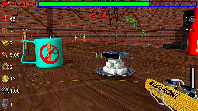 Die, zombie sausage, die!