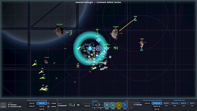 Asteroid Onslaught: Command. Defend. Survive.