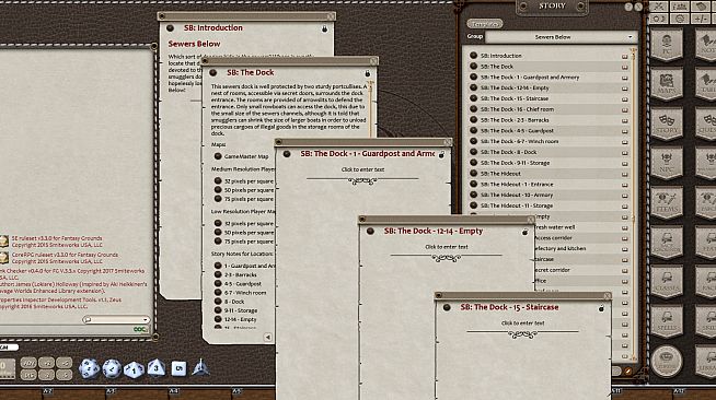 Fantasy Grounds - 0one's Colorprints #5: Sewers Below (Map Pack)