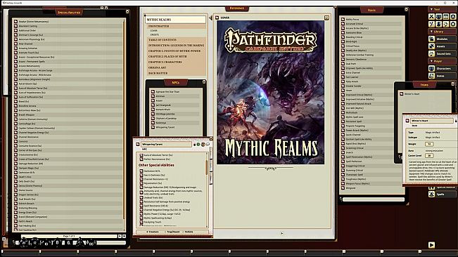 Fantasy Grounds - Pathfinder RPG - Campaign Setting: Mythic Realms