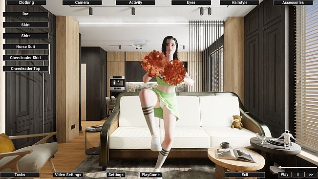 Virtual Girlfriend Lia - Cheerleader Girl