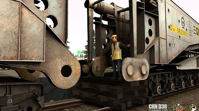 Trainz Plus DLC - China D38 Schnabel Car - Gray