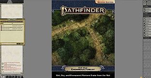 Fantasy Grounds - Pathfinder RPG - Pathfinder Flip-Mat: Enormous Forest