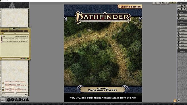 Fantasy Grounds - Pathfinder RPG - Pathfinder Flip-Mat: Enormous Forest