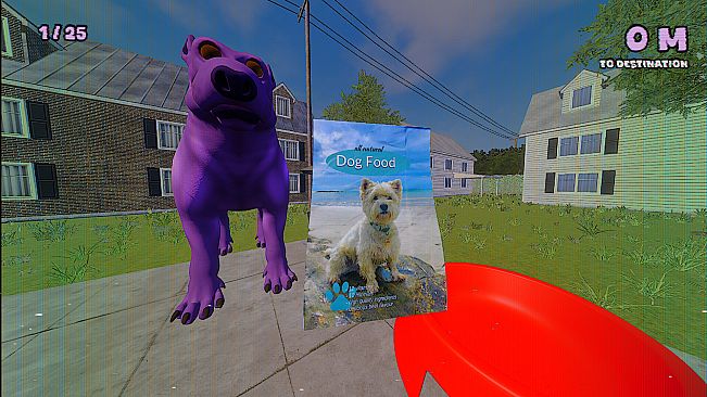 Pepper the Giant Purple Dog