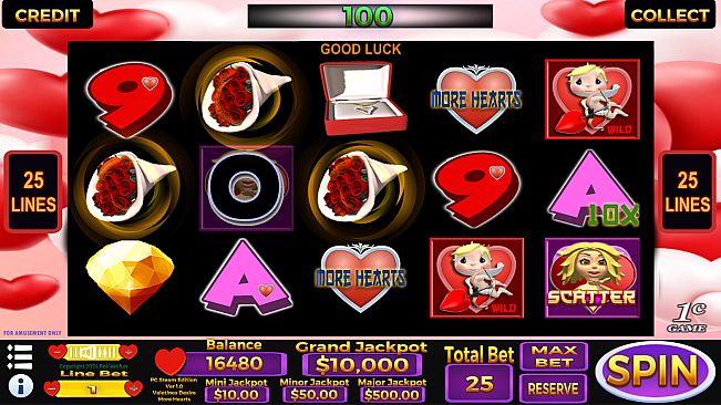 Valentines Desire - Casino Slot Simulations