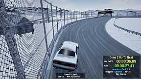 1980s & 90s Style - Retro Track Car Racer