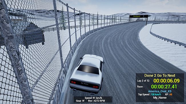 1980s & 90s Style - Retro Track Car Racer