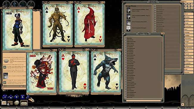 Fantasy Grounds - Savage Worlds - Horror Companion Action Deck