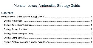 Monster Lover 2 Strategy Guide