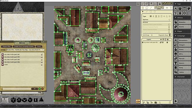 Fantasy Grounds - Pathfinder RPG - Pathfinder Flip-Mat: City Sites Multi-Pack