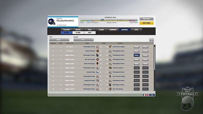 Front Page Sports Football