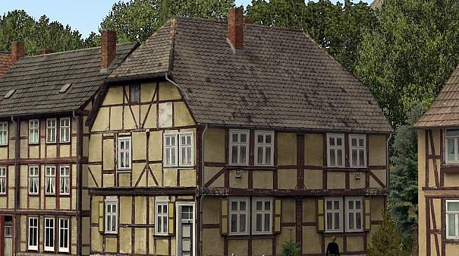 Modelset 1 - Railstation, Houses, Barn