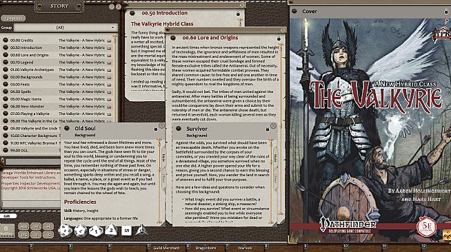 Fantasy Grounds - The Valkyrie: A New Hybrid Class (5E)