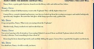 Nancy Drew: The Missing Crowley Will