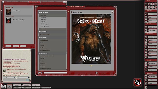 Fantasy Grounds - Werewolf: Scent of Decay