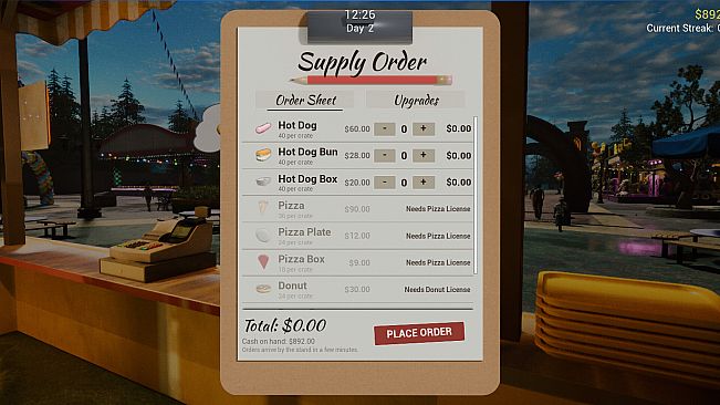 Carnival Stand Simulator