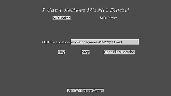 I Can't Believe It's Not Music!