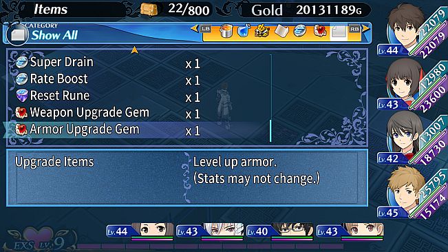 EXSTETRA - Item Set