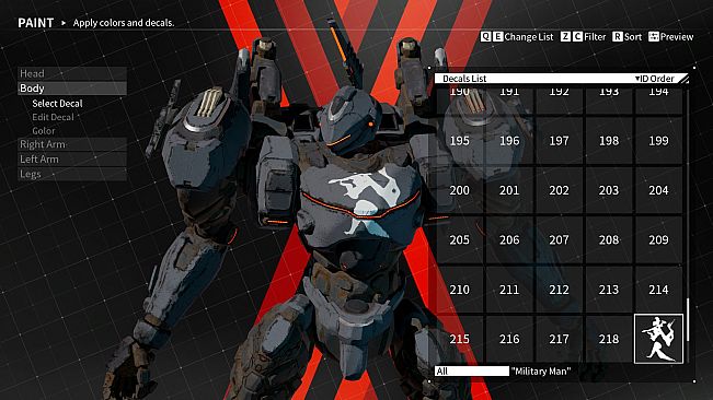 DAEMON X MACHINA - Arsenal Decals Bundle - The Brushstrokes of Souun Takeda