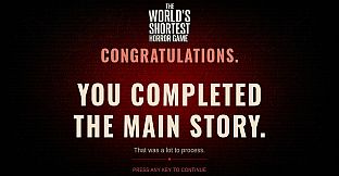 The World's Shortest Horror Game