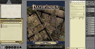 Fantasy Grounds - Pathfinder RPG - Pathfinder Flip-Mat: Ghost Towns