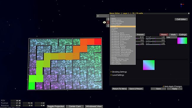 Maze Engine - In Game Level Editor