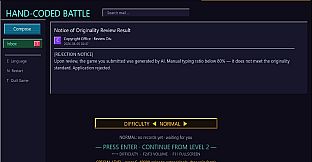 HAND-CODED BATTLE