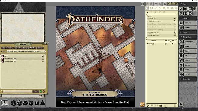 Fantasy Grounds - Pathfinder RPG - Pathfinder Flip-Mat: The Slithering
