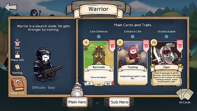 3 Minute Heroes - Black Knight (Warrior Skin)