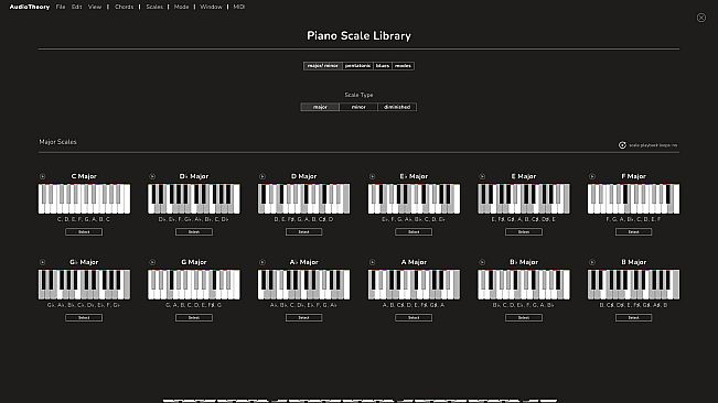 AudioTheory Piano Keys