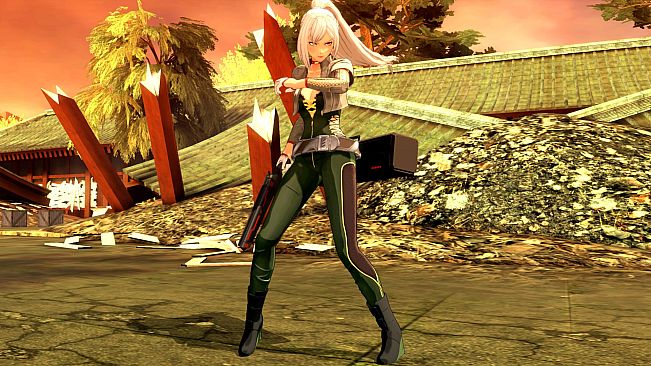OneeChanbara ORIGIN - Exclusive Lei Costume: Lei's Biker Suit GeoKhaki