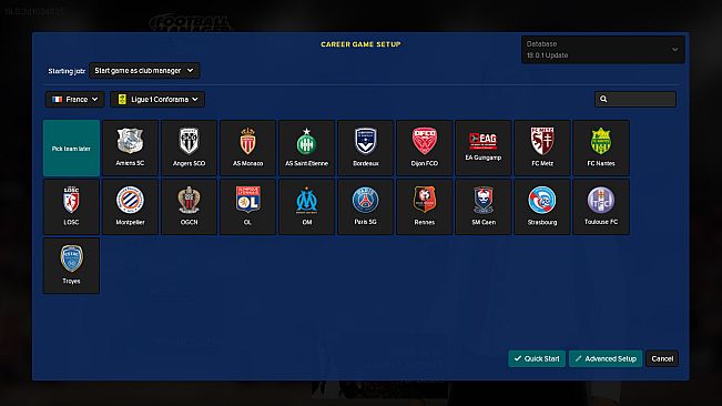 Football Manager Touch 2018