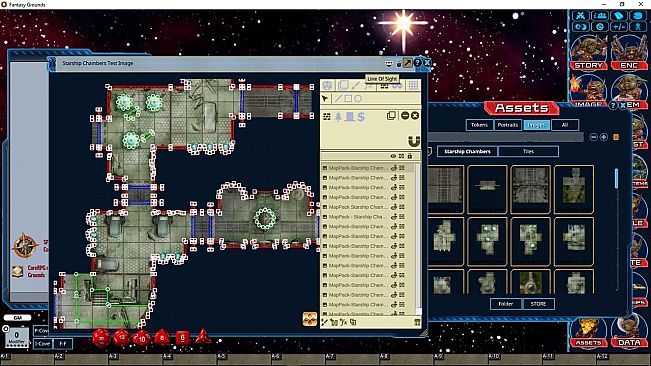 Fantasy Grounds - Pathfinder Map Pack: Starship Chambers