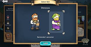 3 Minute Heroes - Dionysos (Bartender Skin)