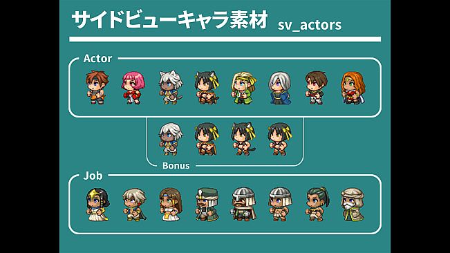 RPG Maker MZ - REFMAP Fantasy Character Pack 3