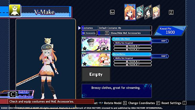 Neptunia Virtual Stars - Todoki Uka Pack